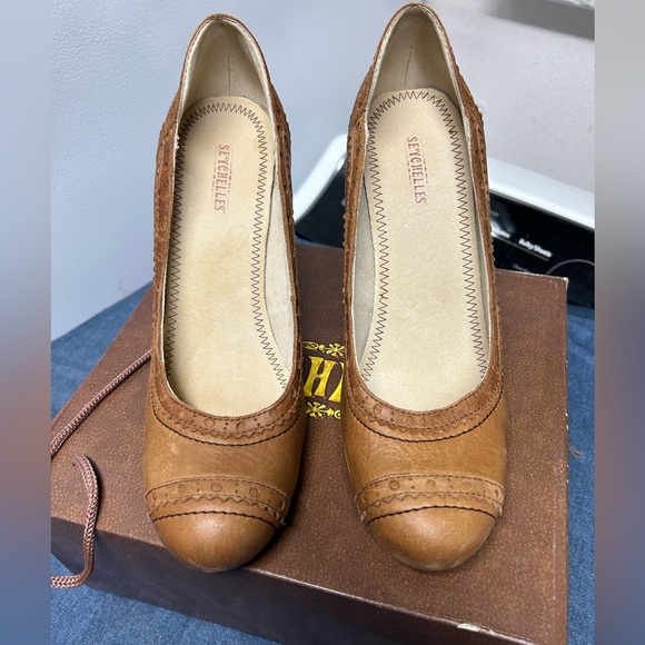 Seychelles Picture Perfect Tan Platform Heel 9 - Picture 1 of 4